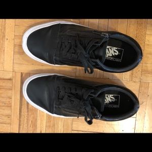 Vans Smooth Leather Old Skool Zip DX black (7 wom)